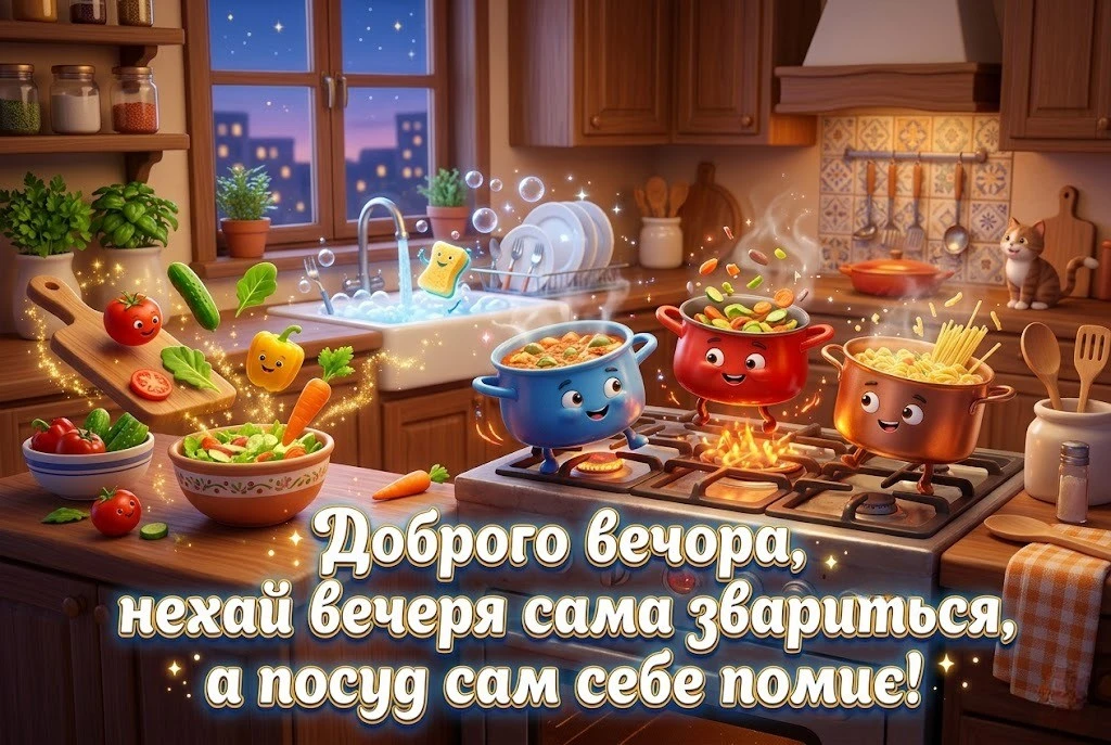 Позитивні картинки з побажанням доброго вечора: душевна добірка для гарного настрою