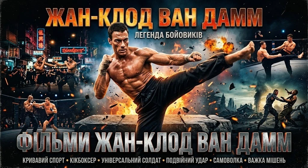 Повний перелік фільмів Жан-Клода Ван Дамма