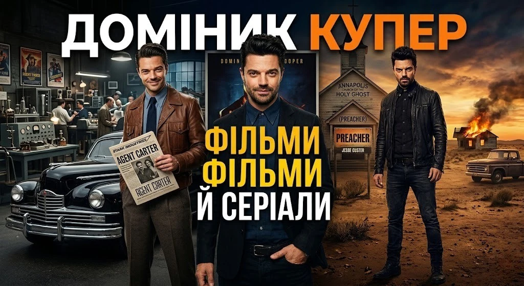 Кращі фільми й серіали за участю Домініка Купера