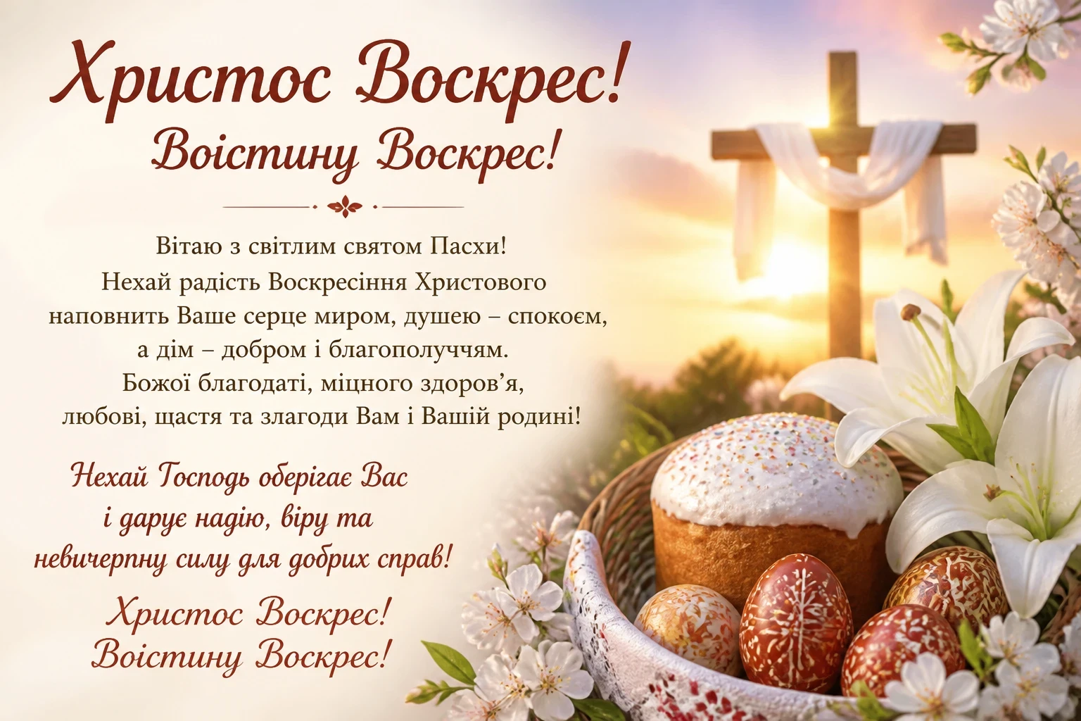 Християнські привітання з Пасхою