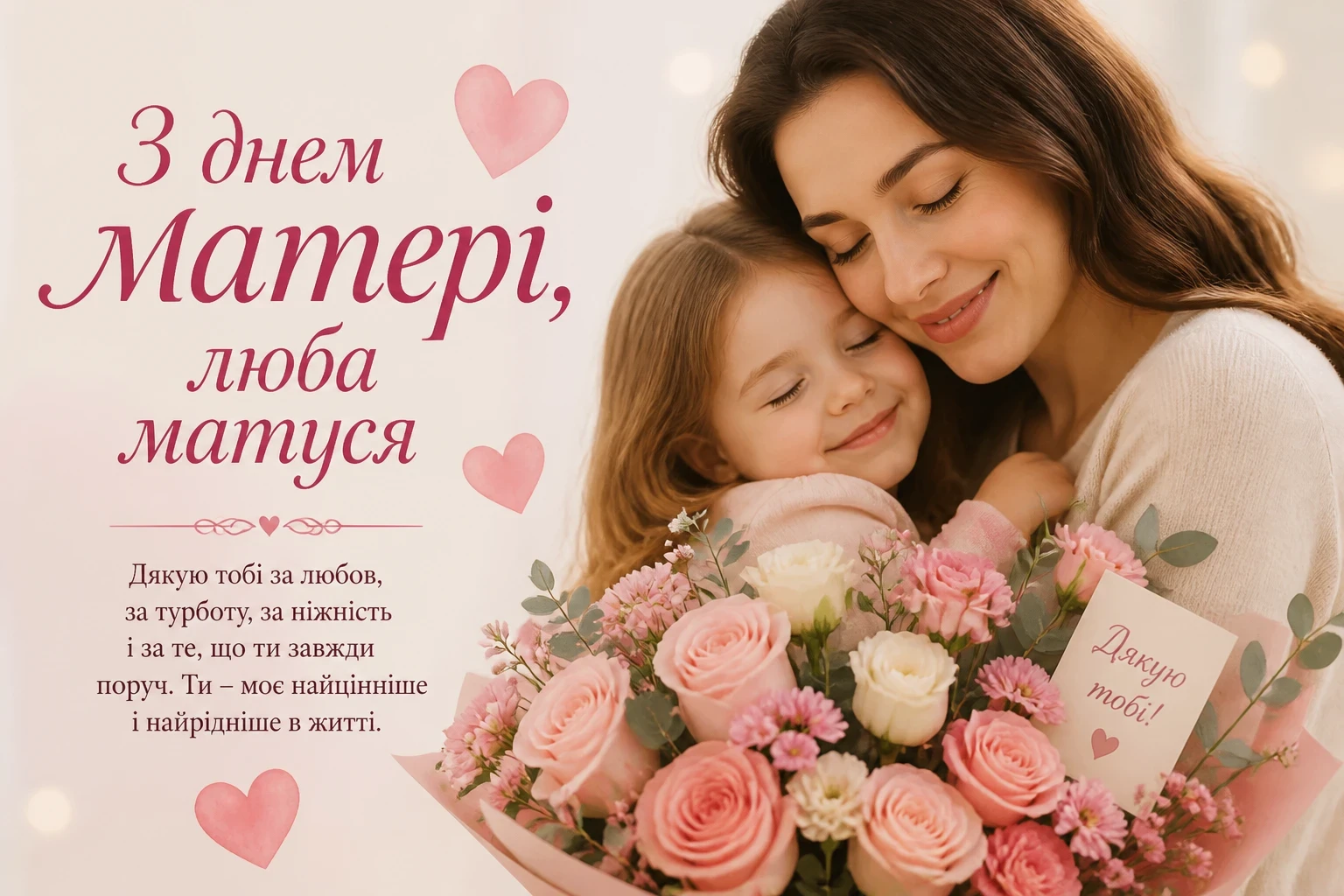 З днем матері, люба матуся