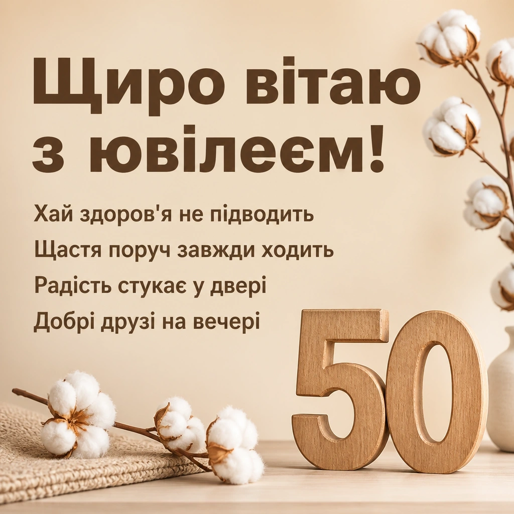 привітання з ювілеєм 50 років привітання з ювілеєм 50 років