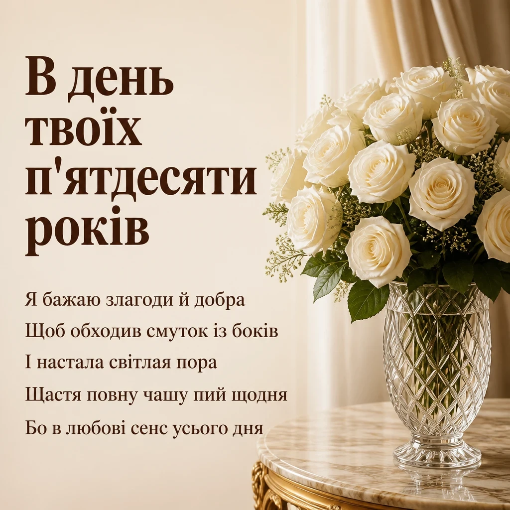 привітання з ювілеєм 50 років привітання з ювілеєм 50 років
