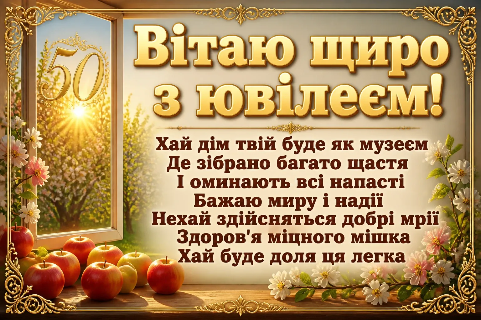 привітання з ювілеєм 50 років привітання з ювілеєм 50 років