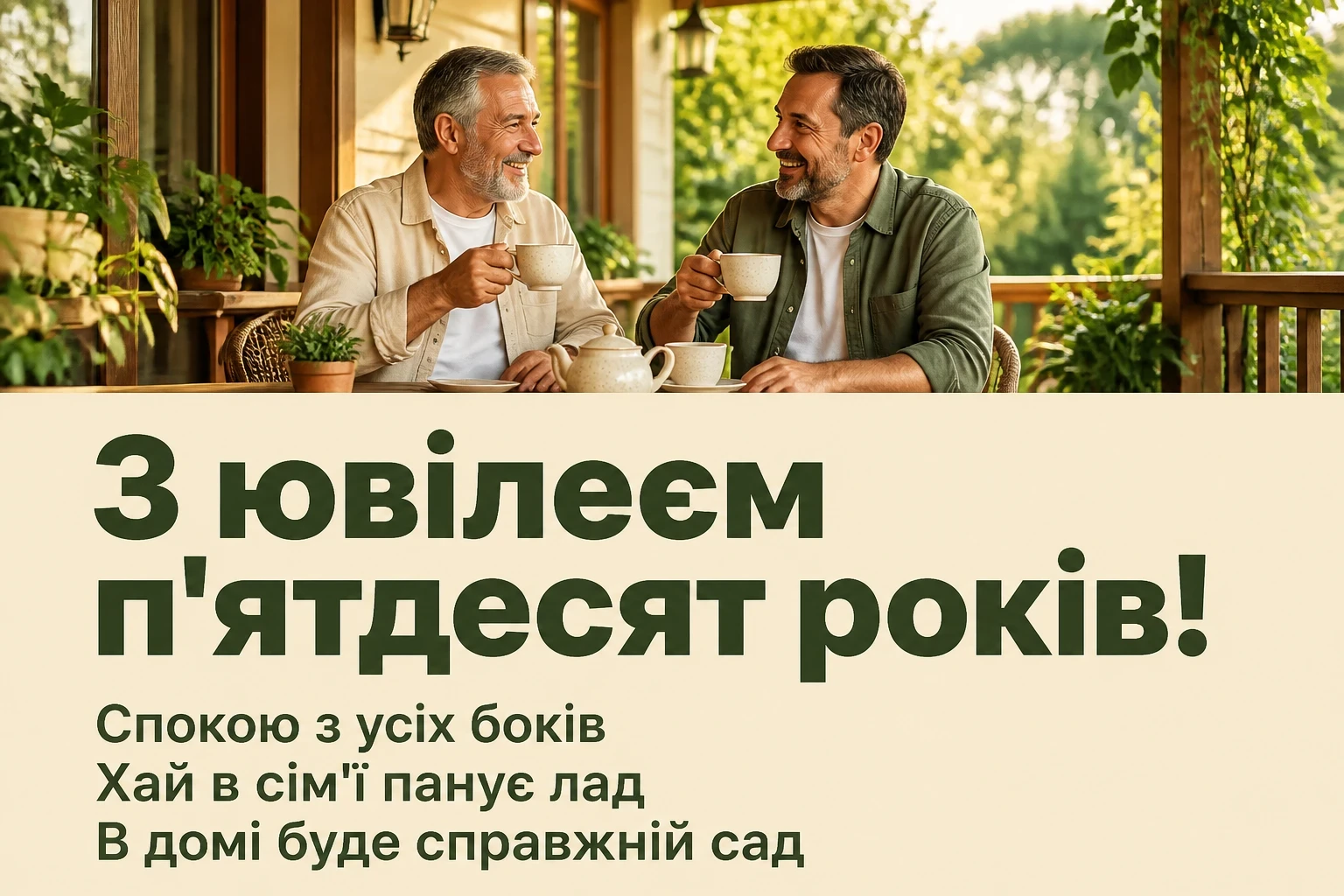 привітання з ювілеєм 50 років привітання з ювілеєм 50 років