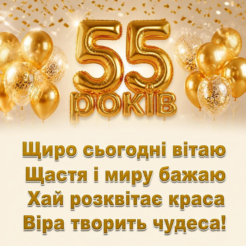 привітання з ювілеєм 55 років жінці привітання з ювілеєм 55 років жінці