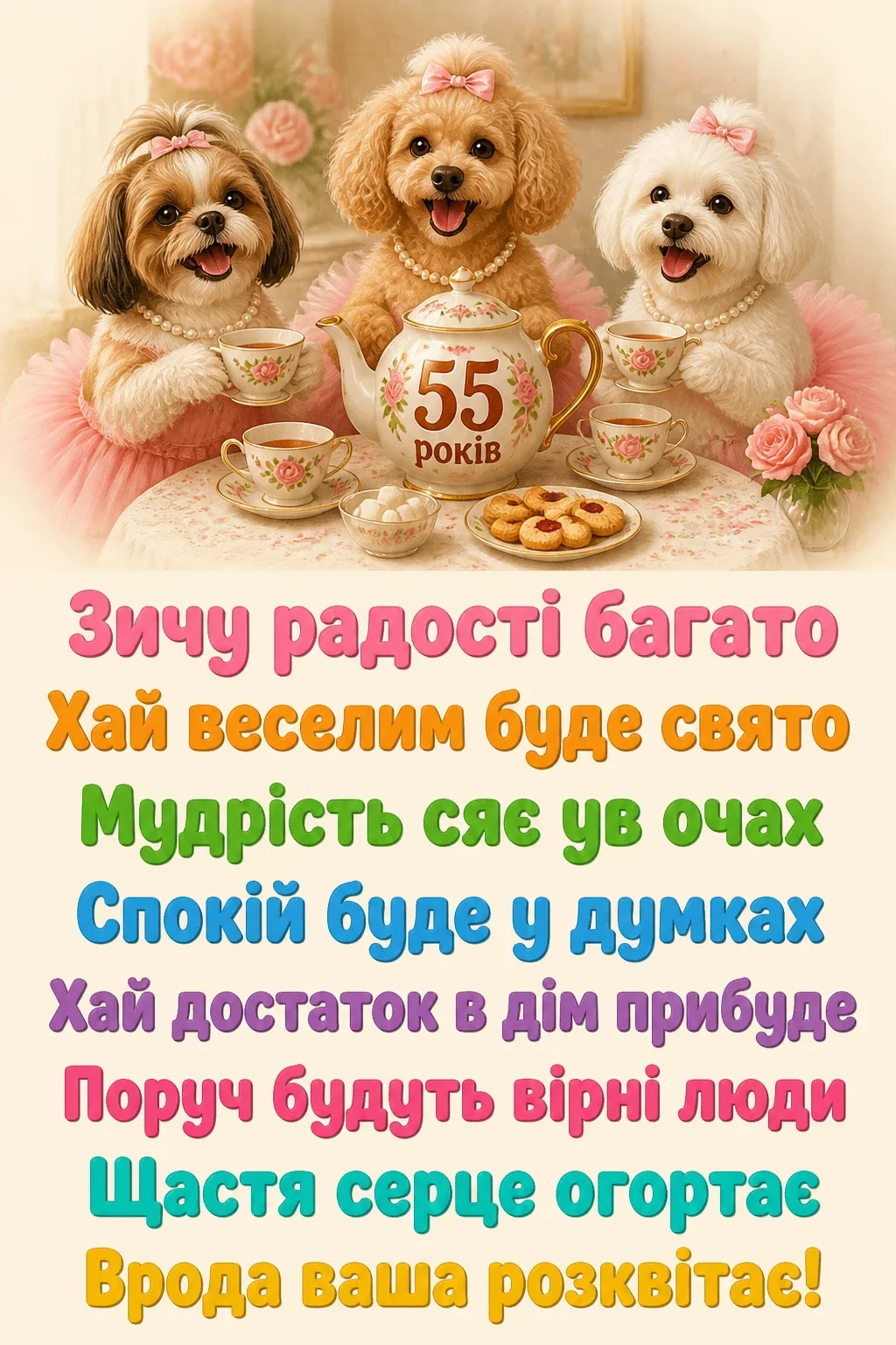 привітання з ювілеєм 55 років жінці привітання з ювілеєм 55 років жінці