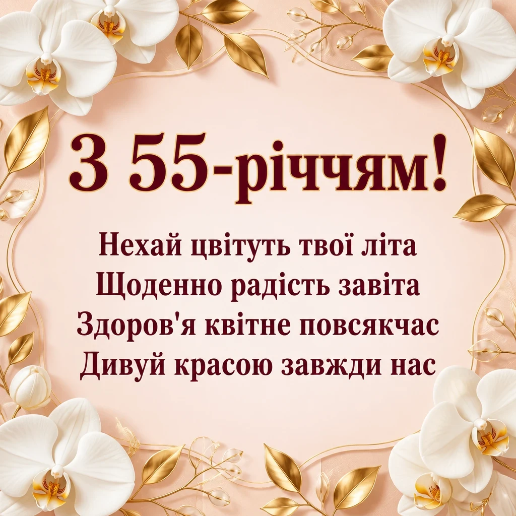 привітання з 55-річчям жінці у віршах привітання з 55-річчям жінці у віршах