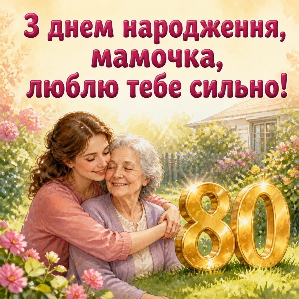 привітання з 80 річчям мамі від дочки привітання з 80 річчям мамі від дочки