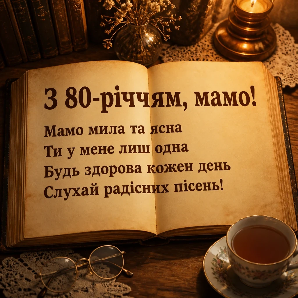 привітання з 80 річчям мамі від дочки привітання з 80 річчям мамі від дочки