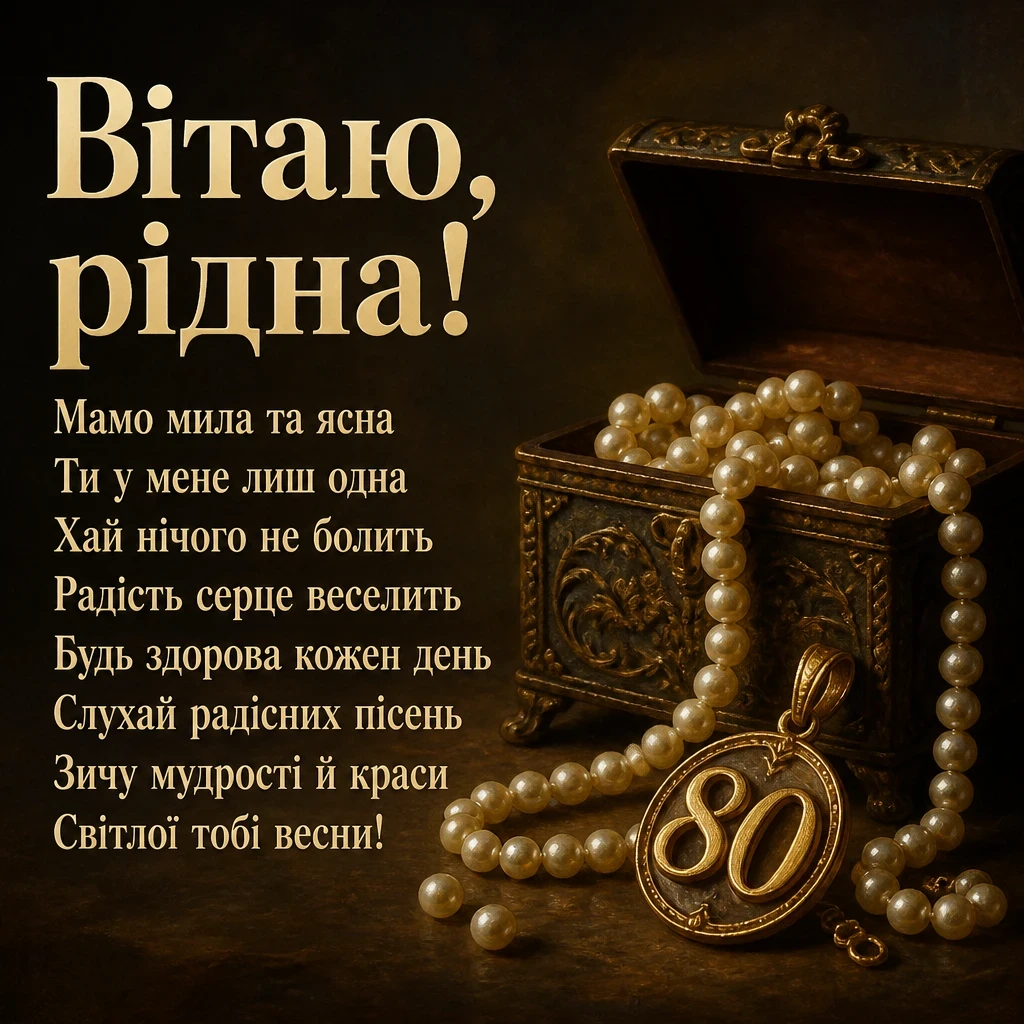 привітання з 80 річчям мамі від дочки привітання з 80 річчям мамі від дочки