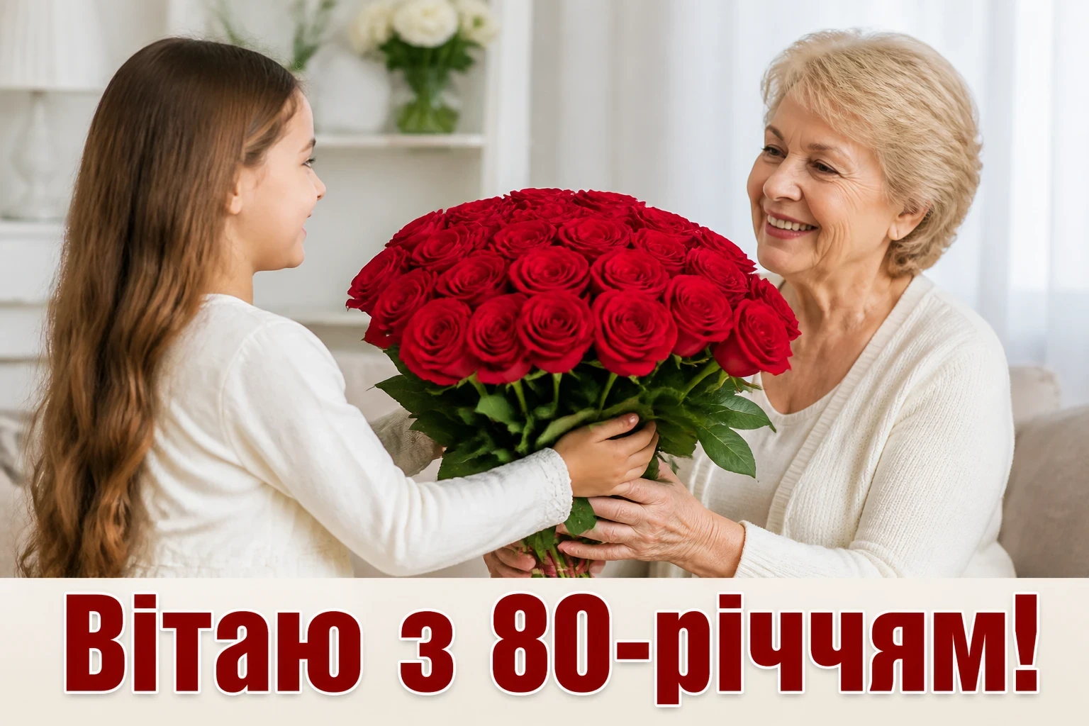 привітання з 80 річчям мамі від дочки привітання з 80 річчям мамі від дочки