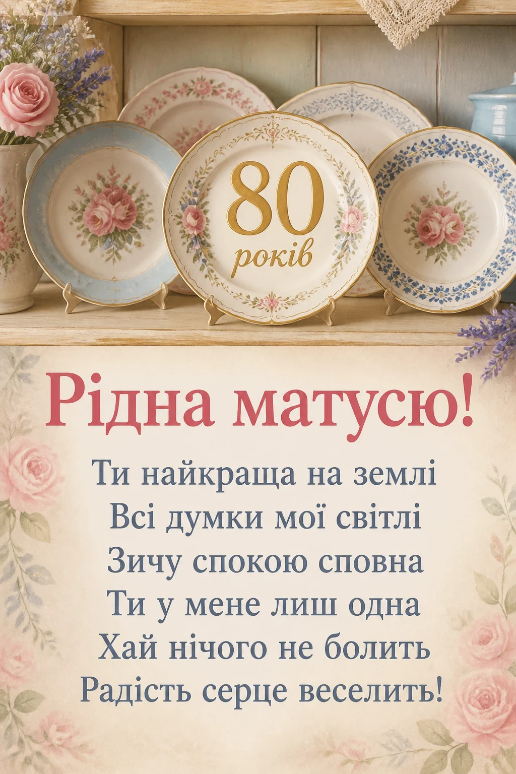 привітання з 80 річчям мамі від дочки привітання з 80 річчям мамі від дочки