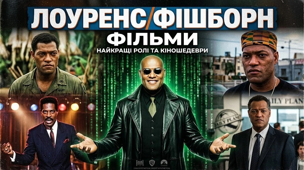 Лоуренс Фішборн у фільмах: повний список ролей