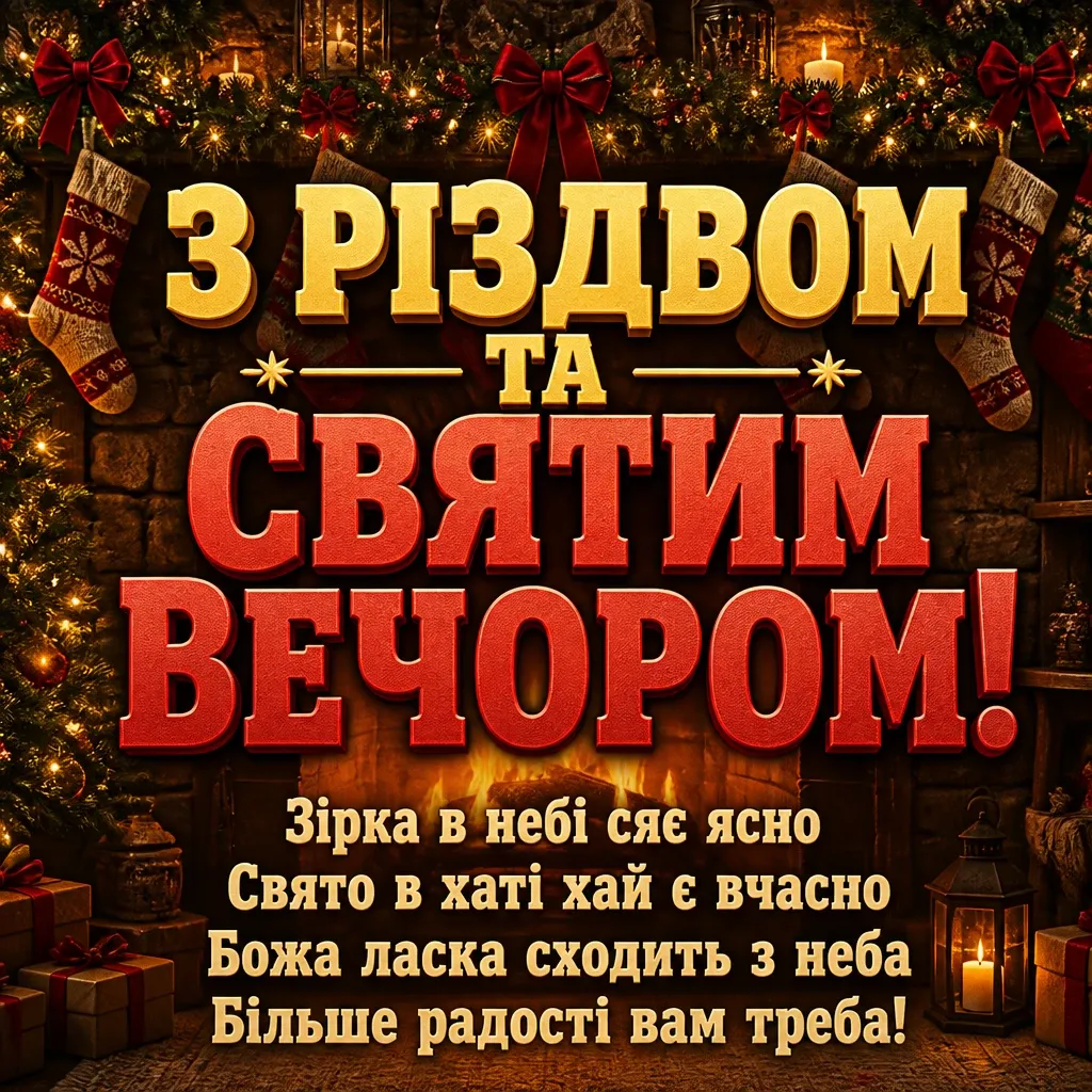 привітання з святим вечором та різдвом привітання з святим вечором та різдвом