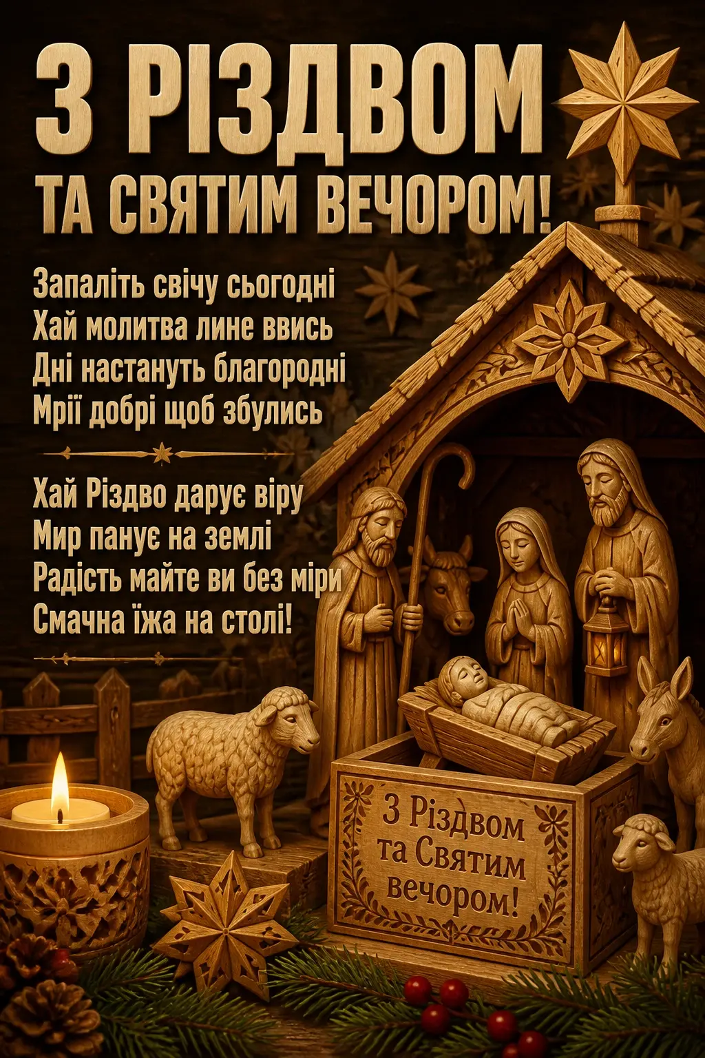 привітання з святим вечором та різдвом привітання з святим вечором та різдвом