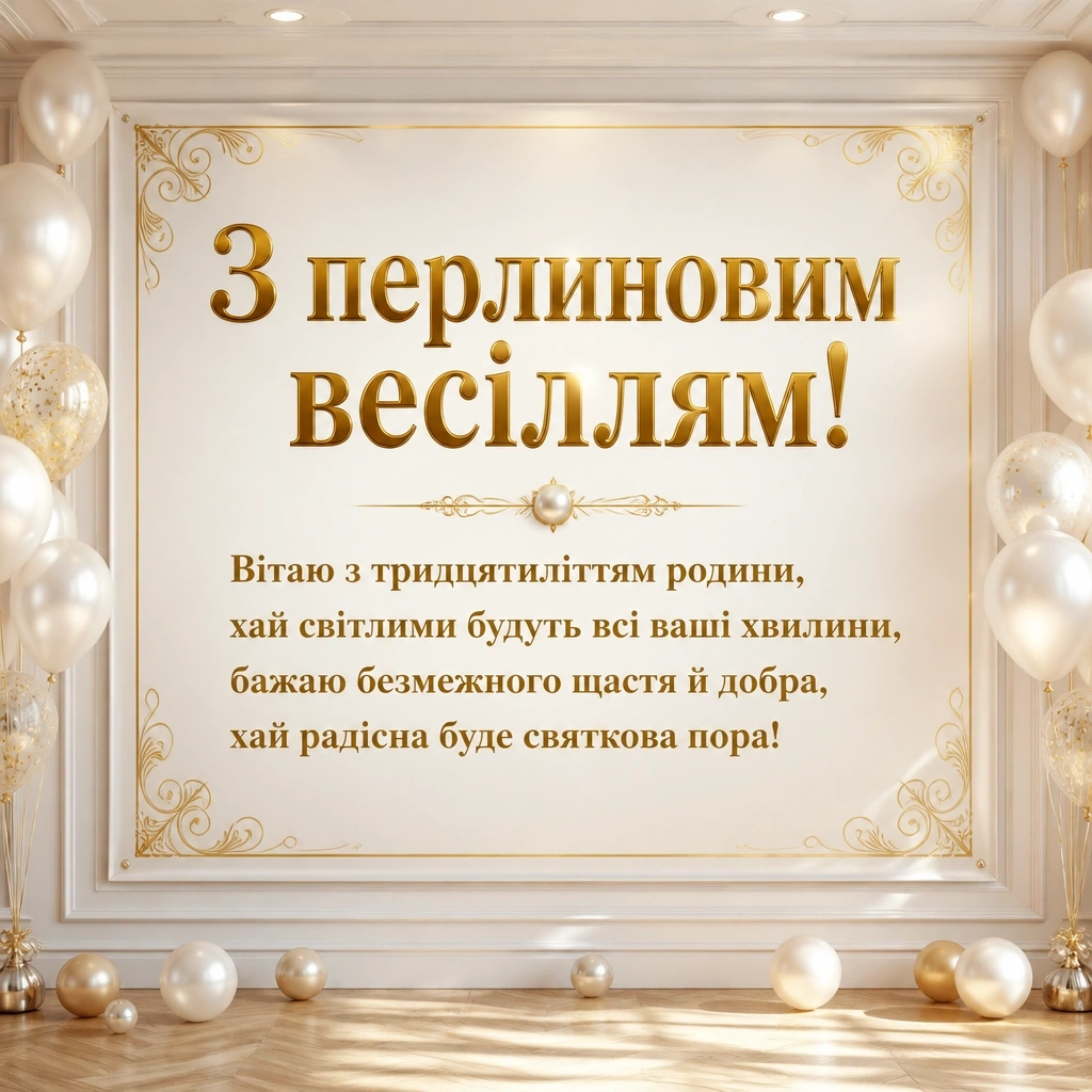 привітання з перлиновим весіллям привітання з перлиновим весіллям