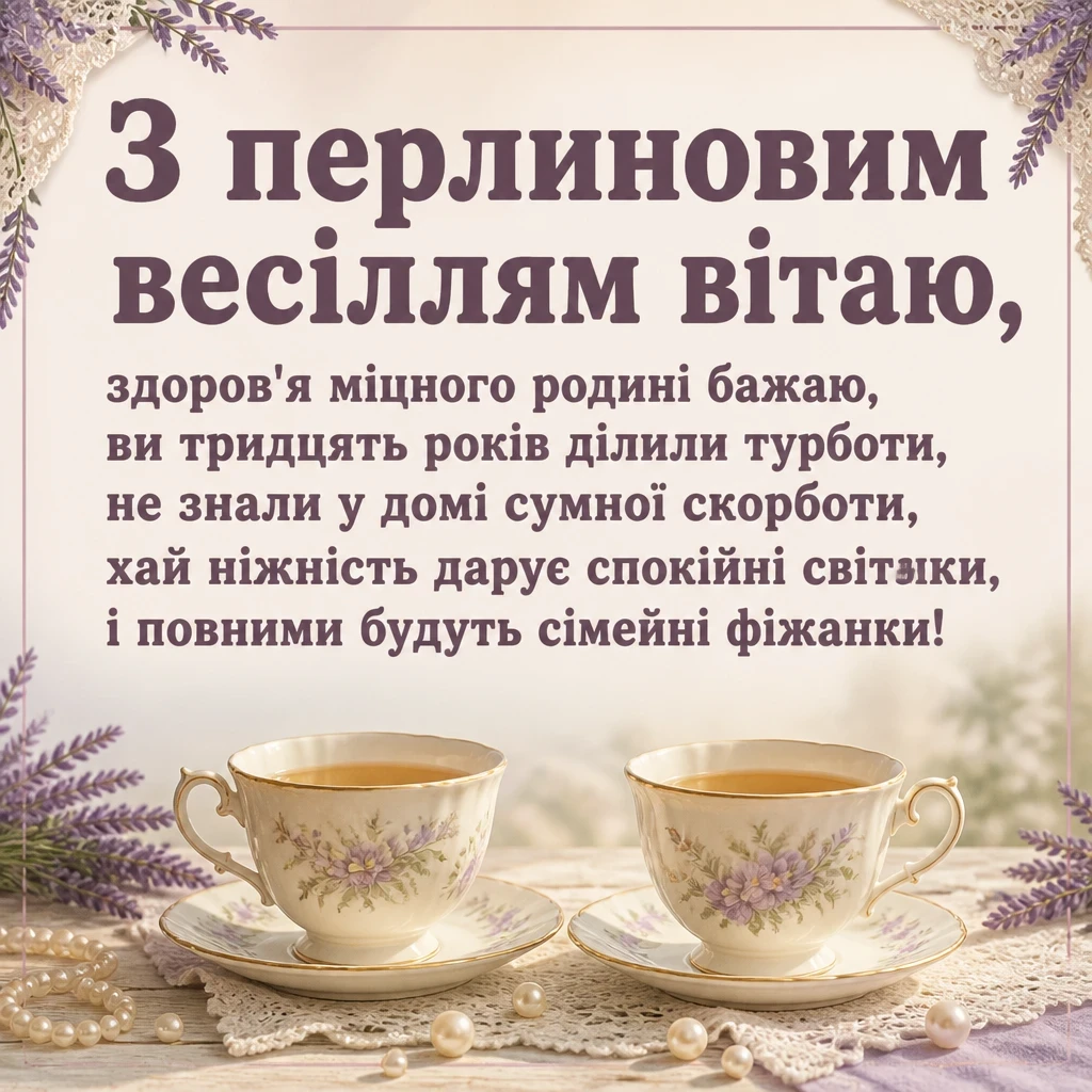 привітання з перлиновим весіллям привітання з перлиновим весіллям
