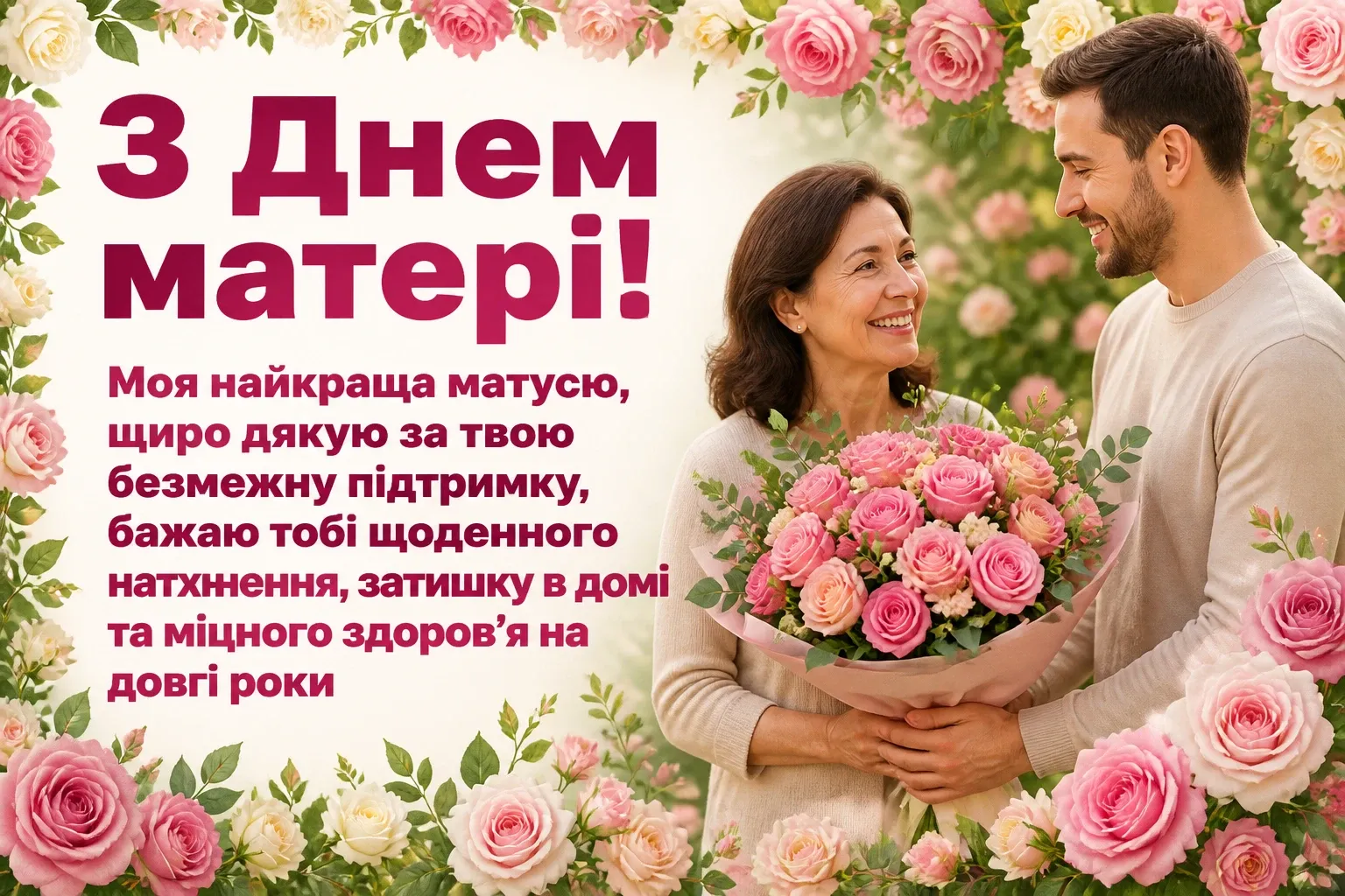 з днем матері люба матусю з днем матері люба матусю