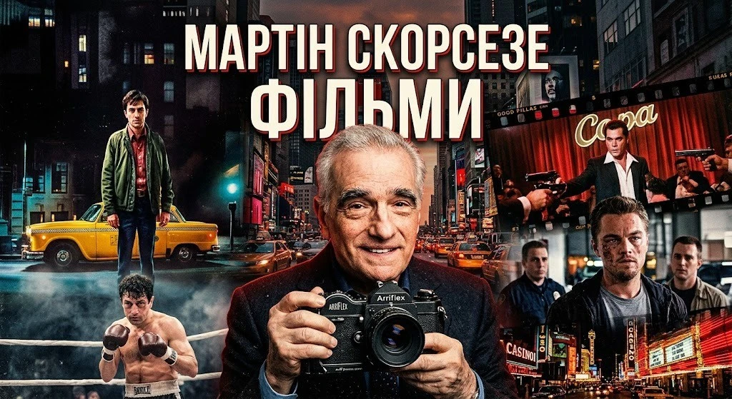 Повний перелік фільмів Мартіна Скорсезе з описами