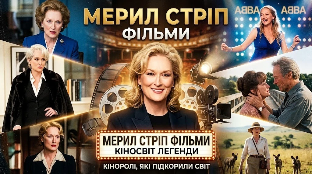 Повна добірка фільмів Меріл Стріп